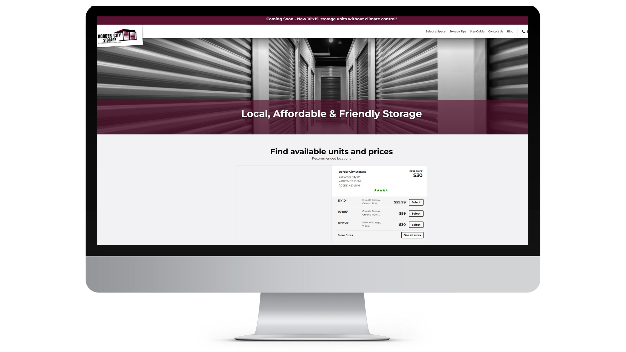Client website redesign showcased in the Trendtivity portfolio