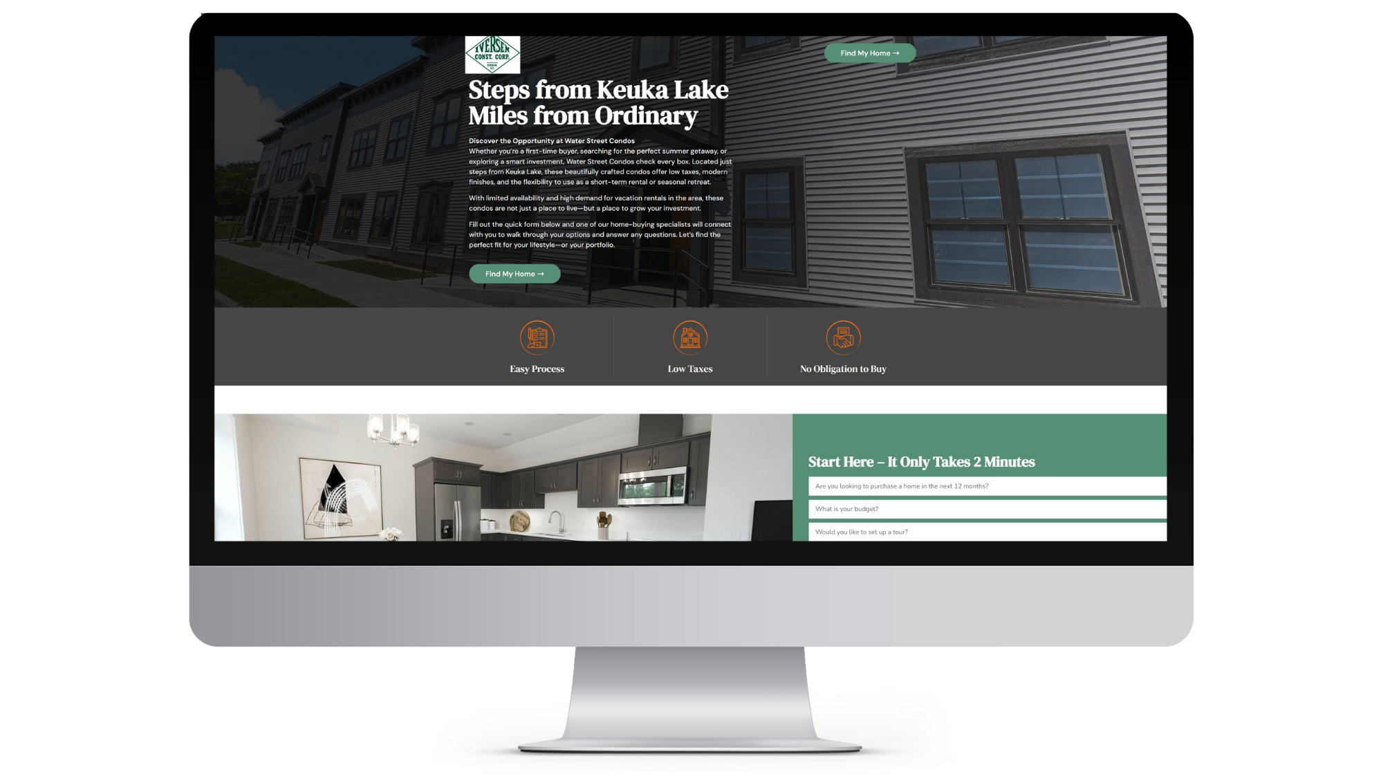 Trendtivity website build portfolio highlighting creative web design
