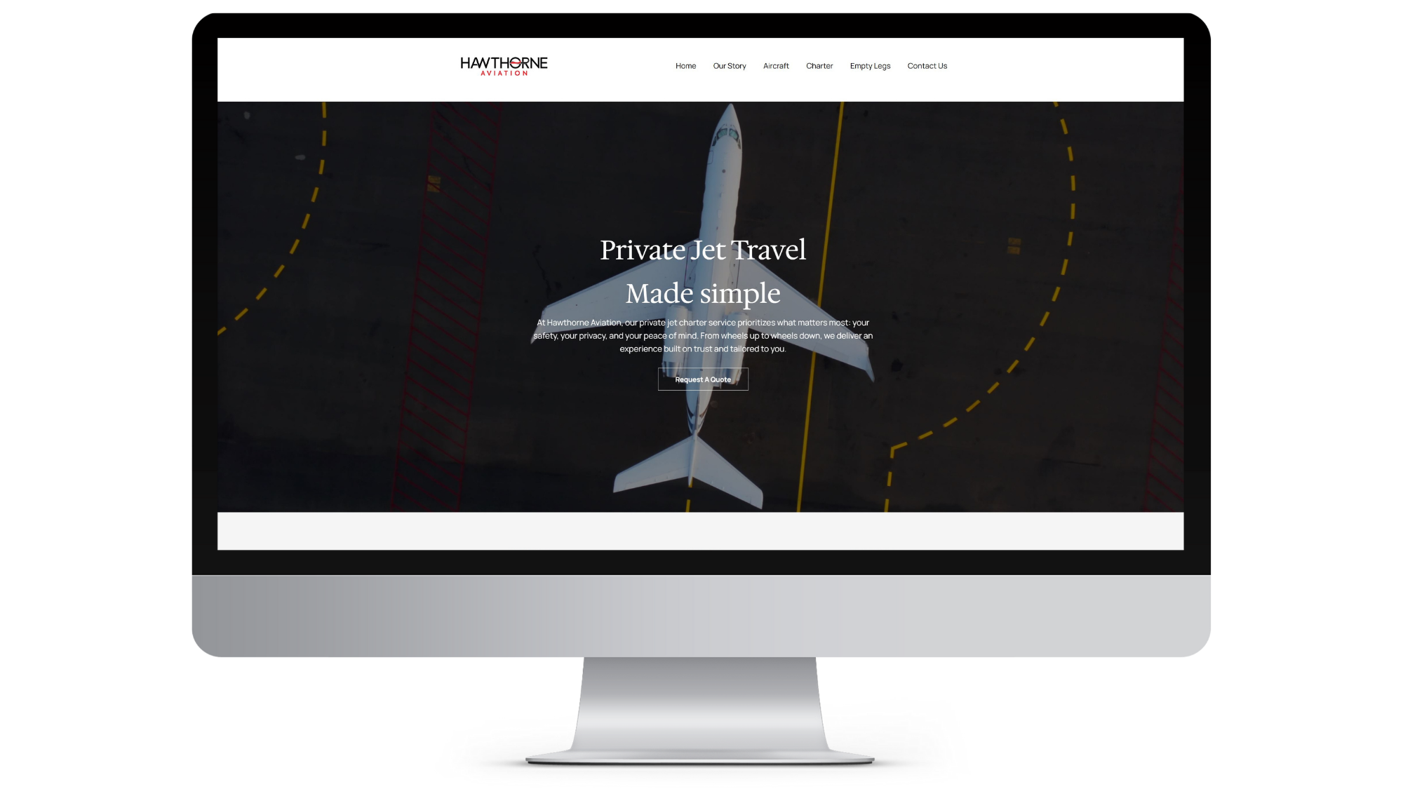 Modern website layout from the Trendtivity marketing portfolio